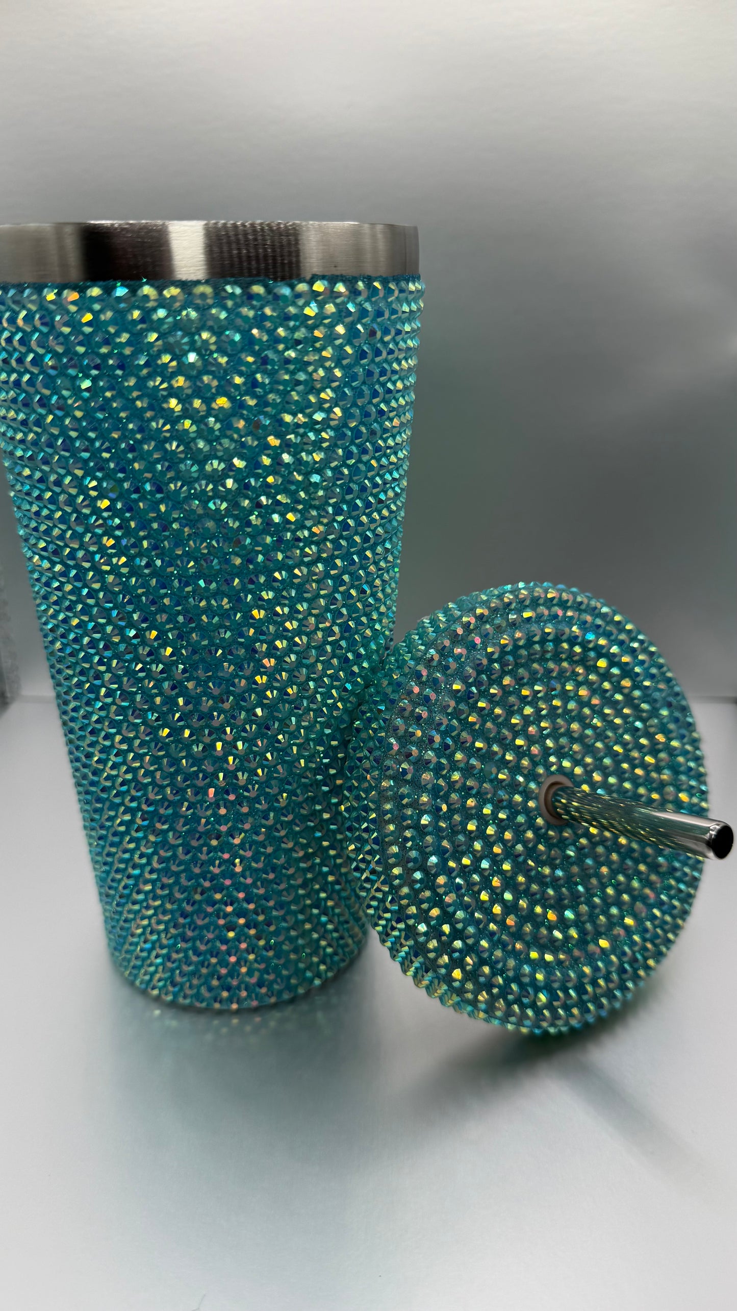 Blue Bling Cups
