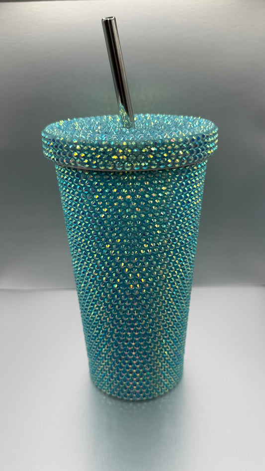 Blue Bling Cups