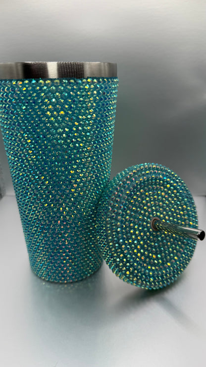 Blue Bling Cups